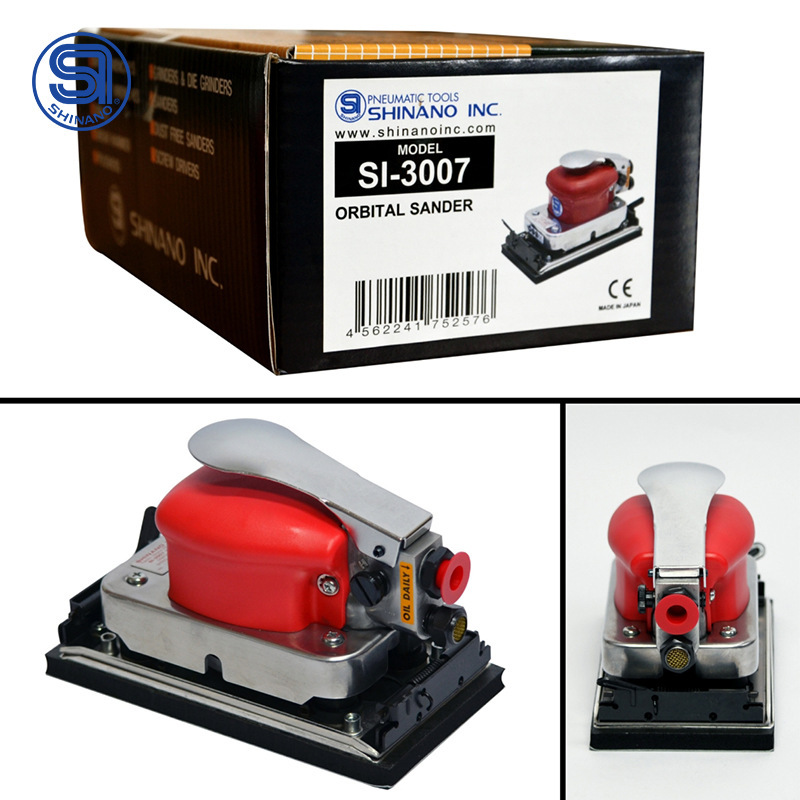 日本SHINANO信浓SI-3007气动打磨机气动磨光砂纸机气动方形研磨机